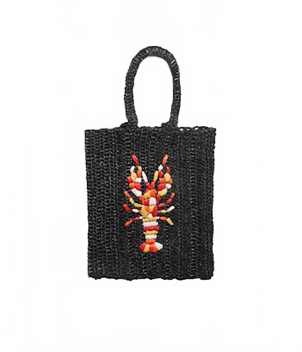 NEW MARIA LA ROSA lobster crochet bag in black